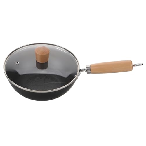Wok Pequeño Japonés con Tapa y Mango resistente miniatura 1