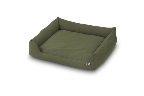 Orthopädisches Hundebett Grün 2XL für große Hunde - Recyceltes Flockenfüllmaterial, Waschbarer, robuster Baumwollbezug mit soliden Reißverschlüssen, Allergikerfreundlich, Indoor/Outdoor – Bild 3