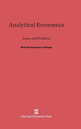 Analytical Economics: Issues and Problems view 2