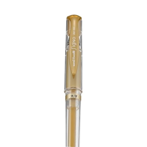 Bolígrafo Uni Mitsubishi Signo Broad 1.0 mm Oro Juego x10 miniatura 3