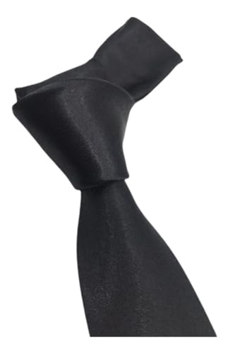 Gravata Preta Lisa Cetim Casual Kit C/2 Unidades