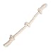 Flossy Chews 100-Percent Cotton White 3-Knot Rope Tug, Large, 25-Inch