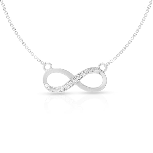 Image of 925 Sterling Silver Pendant Necklace for Women | Silver Locket with Chain | Daily Wear Jewellery | Minimalist Jewelry for Office & Casual Wear | Gift for Woman, Wife, Girlfriend, Mother, Sister | Anniversary, Birthday, Valentine's Day, Rakhi Gift