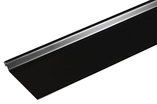 Bande de rive astragale ALUMINIUM NOIR - 2M - Dimension du profilé 180 mm