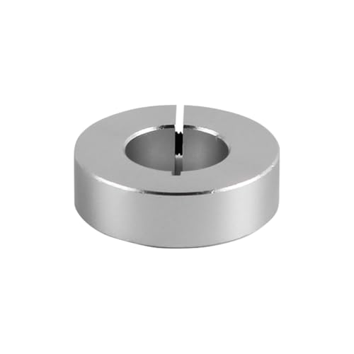 Laroal 4PCS Einstellringe 20 mm Einstellring Achse Geteilte Einstellringe Wellenbegrenzungsring aus Stahl mit Gewindestift Wellenverschlüsse