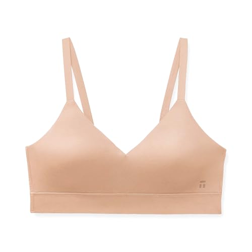 Image of Tommy John Women's Bralette, Triangle, Second Skin Fabric, No Underwire with Adjustable Straps & Removable Pads (A-C)