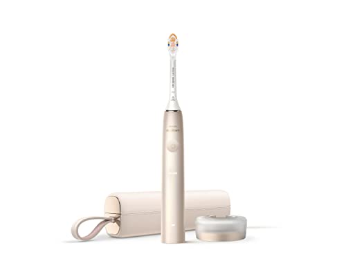 Philips Sonicare 9900 Prestige Rechargeable Electric Power Toothbrush with SenseIQ and AI-Powered HX9992/21 Champagne Color Certified UAE 3 Pin