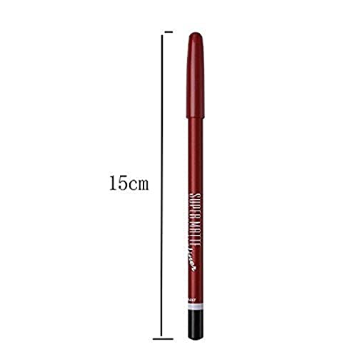 ClubBeauty Waterproof Professional Multicolored Matte Super Matte Lip Liner Pencil - (Set of 12) - Image 5
