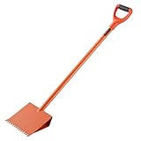 VEVOR Shingle Shovel 1 Pack, D-Grip Handle Shingle Roof Ripper, High Hardness 45# Steel & Lightweight Easy Tearing Off Roofing & Nails Tool, Ideal for Commercial and Residential Use,Orange