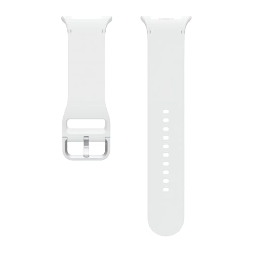 Image of Samsung Galaxy Watch 8 Series Sport Band, Rubber, Dynamic Lug System, Flexible Fit, Breathable, Compatible with Galaxy Watch 8 and Watch 8 Classic, M /L White