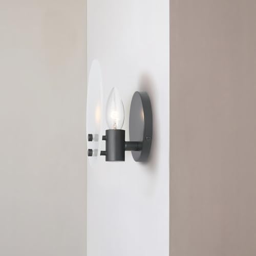 Image of Modern Soft Black Wall Sconces, Room Decor Wall Light Fixture with Oval Style Frosted Glass Shade, Bedroom Decor Wall Mount Light, Wall Lamp for Bedroom,Living Room, Bedside, Bathroom