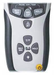 CEM Psychrometer with Infrared Thermometer, Humidity Meter, Dew Point Temperature, Wet Bulb Temperature for HVAC, Chemical and Automobile Industry Model: DT-8896