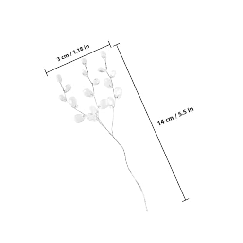Fleurs artificielles avec perles décoratives GALPADA pour vase et bureau - 3