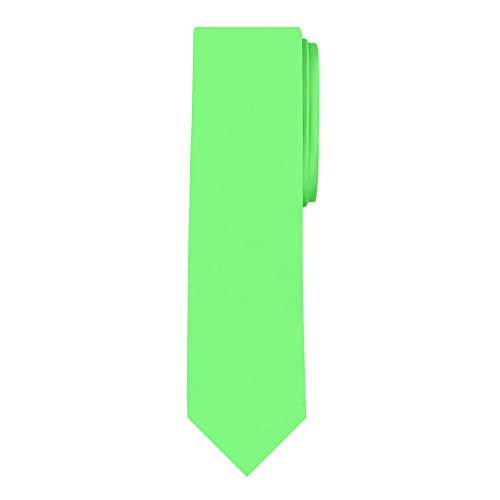 Image of Jacob Alexander Men's Slim Width 2.75 inch Solid Color Tie