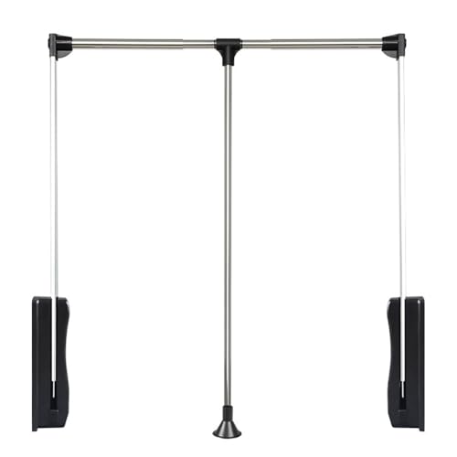 Barre de levage pour garde-robe à amortissement automatique 51-121 cm