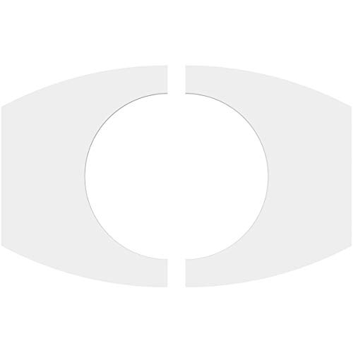 Image of Ekena Millwork CMP14X9KY2-07000 Kailey Architectural Grade PVC Contemporary, Two Piece Urethane Ceiling Medallions 14 inchW x 9 3 /8 inchH x 7 inchID x 7 1 /2 inchC x 1 inchP