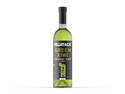 Image of Fruitaco Kiwi Syrup, 750ml Bottle | Non Alcoholic | Suitable for Cocktails, Mocktail, Drinks, Juices, Beverages and More | Non Alchoholic Mix