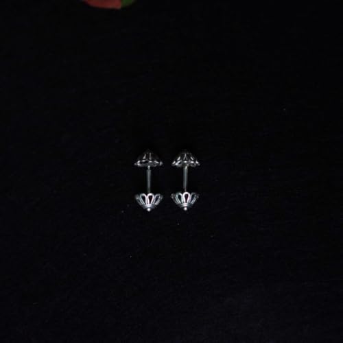 Image of Quirksmith 925 Sterling Silver Bugadi Earrings /Helix Piercing Studs with 925 Stamp And Certificate Of Authenticity /Gift for women
