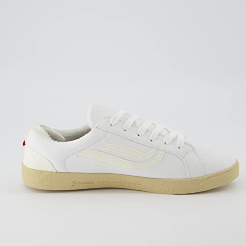 GENESIS Damen G-hela Vegan Tennisschuhe Sneaker Weiß 39 EU