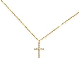 Timeless Elegance: This women’s cross necklace is a classic piece of jewelry that complements any outfit, adding a touch of elegance to your look. It is suitable for both casual and formal occasions. Gentle on Skin: Our delicate cross necklace is mad...