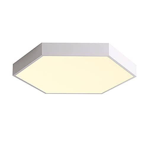 Lustre LED moderne hexagonal 42W blanc contemporain pour votre bureau
