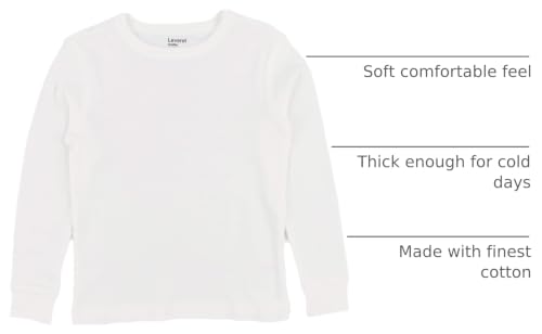 Image of Leveret Long Sleeve Boys Girls Kids & Toddler T-Shirt 100% Cotton (2-14 Years) Variety of Colors