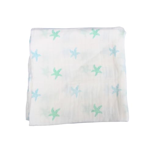 Petite Piccolo Baby Swaddle Blankets, 100% Cotton, Soft and Breathable, for Baby 120cm x 120cm, Pack of 3 - Assorted - Image 4