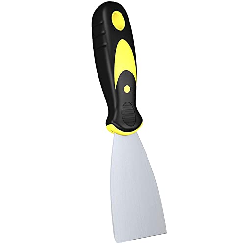 Putty Knife Spackle Knife, Metal Scraper, Putty Knife Scraper for Drywall, Putty, Decals, Wallpaper, Baking, Spackling, Patching and Painting (2 inch)