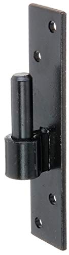 Alberts 306694 Gond sur platine | forme de type Allemagne du sud avec crochet DI ou DII | laque noire pour immersion | cote axe Ø16 mm | platine 180 x 40 mm