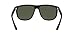 Ray-Ban RB4147 Boyfriend Square Sunglasses, Black/Polarized Dark Green, 60 mm
