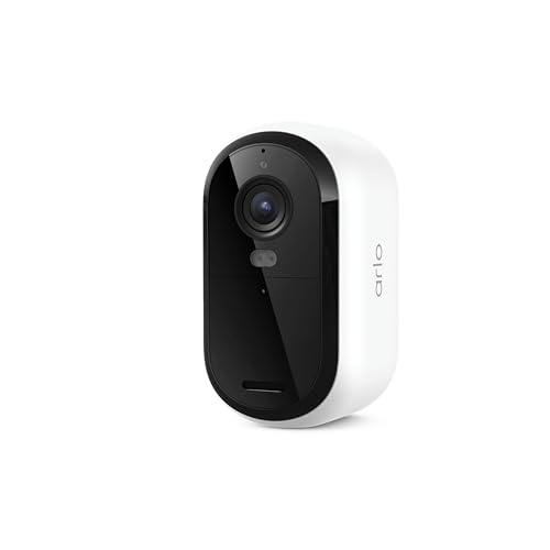 Arlo Essential Wireless Security Camera (3rd Gen - 2025 Release), 2K, Battery Power, Person Recognition, Package Detection, Indoor and Outdoor, 1-Month Trial of Secure Plan, Dual-Band WiFi, 1 Cam