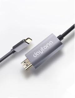 Daytona HC-01 Type-C to 4K Ultra Full HD HDMI USB-C Tak Çalıştır Macbookile ipadile telefon ile uyumlu Görüntü Aktarım Kablosu-1.8m