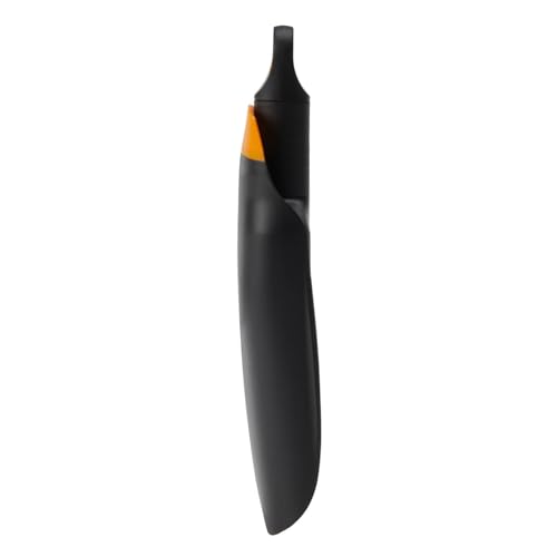 Fiskars Pflanzschaufel mit Bürste, 20,6-cm-Pflanzschaufel, 18-cm-Bürste, Kunstharz, Schwarz/Orange, 1071302
