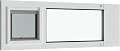 Liberty Cat Door for Sash Windows | Cat Door for Aluminum Frame Windows | Economical Sturdy Window Insert | White Frame | 31" - 34" Width Range