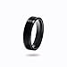 CNICK Smart Payment Ring - Contactless NFC Payment Ring with Tokenization, Fashionable Design, VISA and MasterCard Compatible, Tesla Key Ring for Model S/3/X/Y/CT (Black, 10.5)