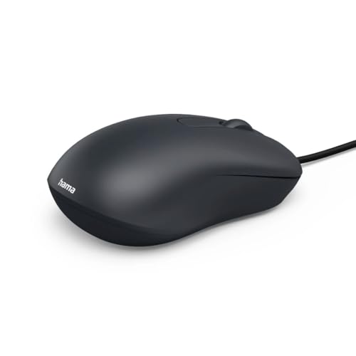 Image of Hama CM-100 Optical 3-Button Mouse, Cabled, Black
