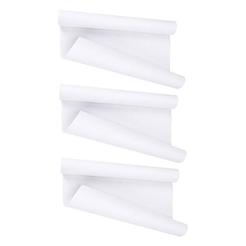 Beatifufu DIY Scrawl Dedicated Painting Paper Rolls for Children 3pcs White Paper Rolls Made of Pure Wood Pulp