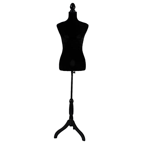 Lowander Schneiderpuppe - Schneiderbüste Damen Torso - schwarz Samt - 134 bis 170 cm Cover