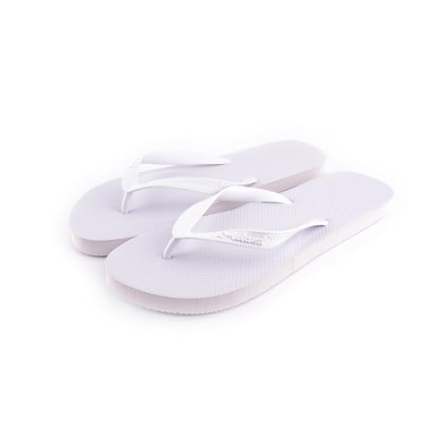R-ISLAND Flip-Flop Sandales pour homme, chaussures à doigts, imperméables, parfaites pour la plage, la piscine, la maison en extérieur et en intérieur., blanc, 43 EU