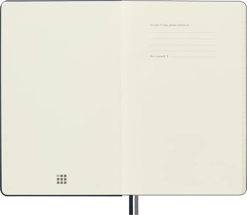 Moleskine Classic Expanded Notebook, Hard Cover, Large (5" X 8.25") Ruled/Lined, Sapphire Blue, 400 Pages #TOP18