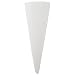 Rivet Cone-Shaped Wall Mount Vase, 7.5"H, Modern Earthenware, White