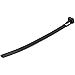 StarTech.com 6"(15cm) Reusable Cable Ties - 1/4"(7mm) Wide, 1-3/8"(35mm) Bundle Dia. 50lb(22kg) Tensile Strength, Releasable Nylon Ties, Indoor/Outdoor, 94V-2/UL Listed, 100 Pack - Black (CBMZTRB6BK)