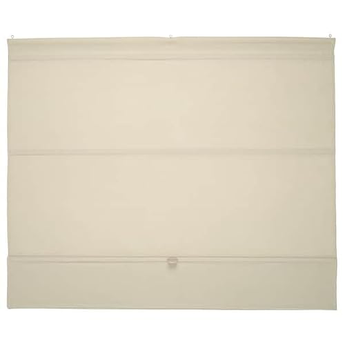 Image of "Roman Blind – Elegant & Durable Polyester Window Covering" (1, Beige, 120x160 cm)