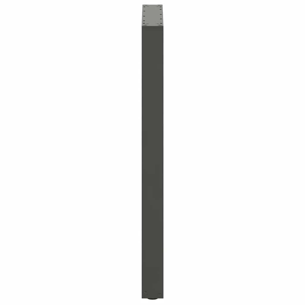 mesa de bar patas en forma de U 2 piezas Antracita 60 x (100-101) cm, acero con recubrimiento en polvo, pies de nivelación ajustables, patas resistentes para muebles de pie