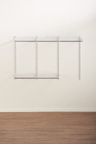 Rubbermaid-Configurations-Custom-Closet-Kit-3-6-Ft-Adjustable-Metal-Wire-Shelving-White-Finish-Expandable-Organization-System-Hardware-Included-for-Home-ClosetPantryLaundryMudroom