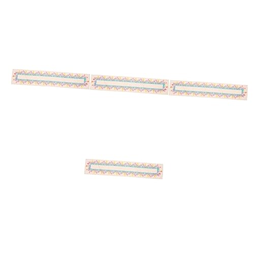 Nappe de table imperméable antitache : lot de 4 protections imprimées pour repas - 2