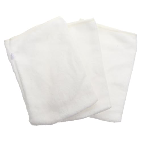 Gogogmee Guantes de Microfibra Desmaquillantes Perezosos 3 Piezas Blancos Suaves y Absorbentes para Limpieza Facial y Baño Accesorios de Belleza y Cuidado Personal