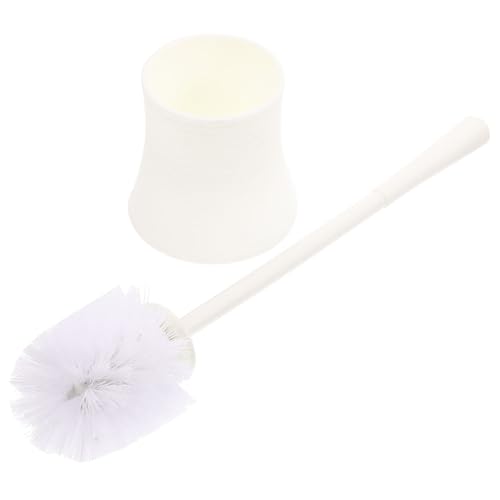 Ipetboom Escobilla WC con Soporte Estable Cepillo de Baño con Mango Antideslizante Accesorio para Limpieza Profunda y Almacenamiento Conveniente