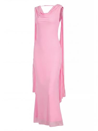 Image of Parthea Women's Summer Formal Wedding Guest Dresses Sleeveless Backless Long Elegant Evening Party Maxi Bodycon Dress