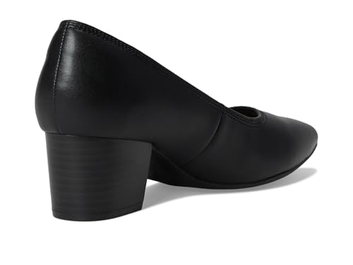 Clarks Women's Ellanie Hope Pump, Black Leather, 5.53